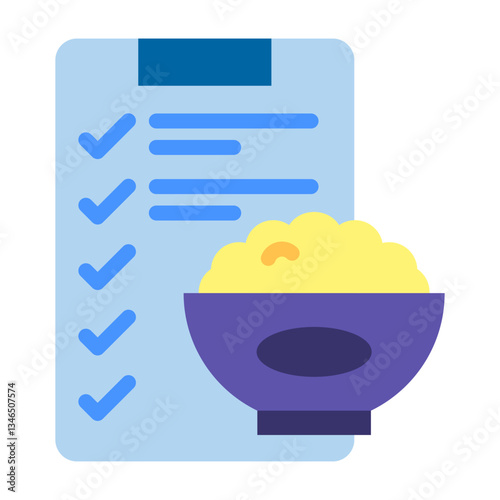 Weekly prep Vector Design Icon Style