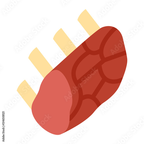 Prime rib Vector Design Icon Style