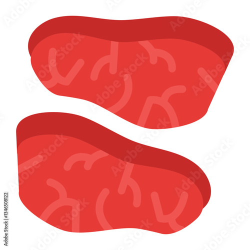 Tenderloin cut Vector Design Icon Style