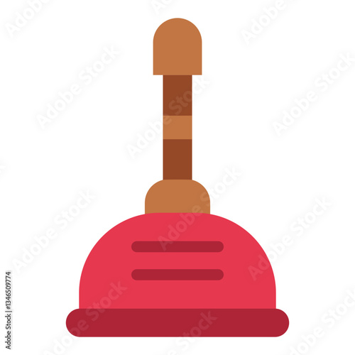 Plunger Vector Design Icon Style