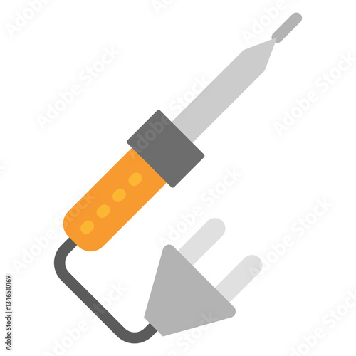 Soldering Iron Vector Design Icon Style