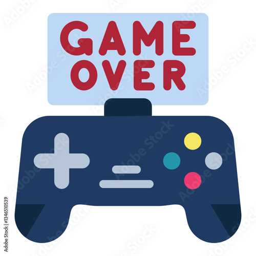 Game Over Vector Design Icon Style