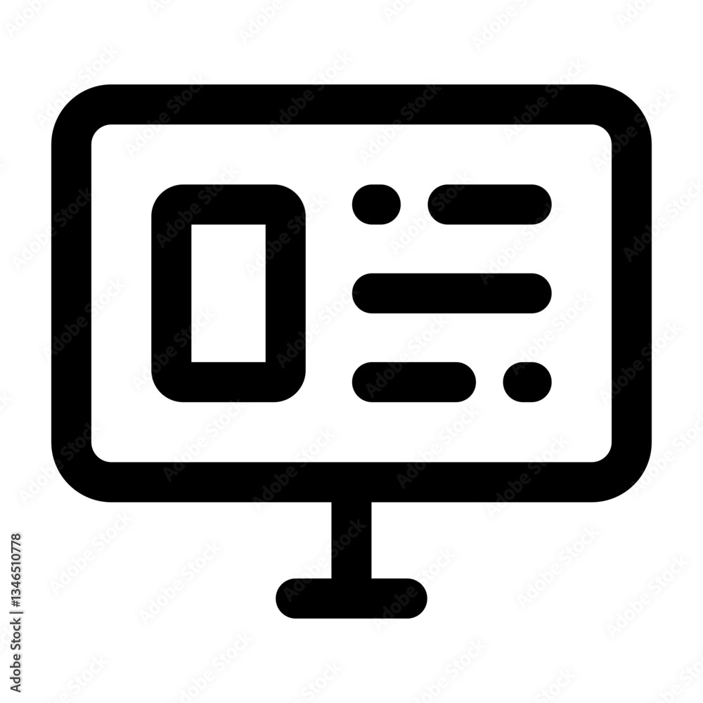 Simple Computer outline icon. The icon can be used for websites, print templates, presentation templates, illustrations, etc Simple Computer outline icon. The icon can be used for websites, print templates, presentation templates, illustrations, etc