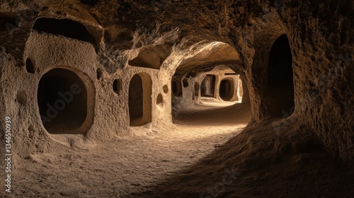Derinkuyu underground city in Cappadocia