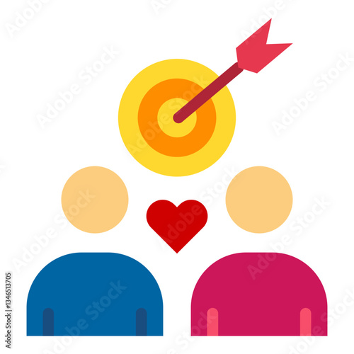 Relationship Goals Vector Design Icon Style