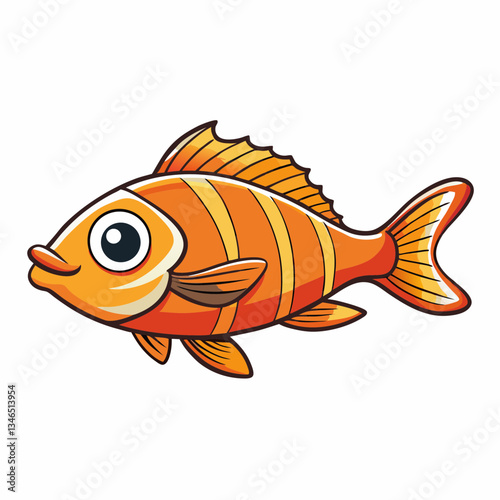 oscar fish on a white background