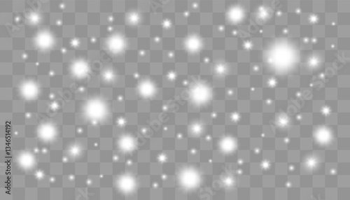 Obraz na płótnie Glowing stars on a checkered background. Vector illustration for graphic design, web elements, or decorations for presentations and artwork w salonie
