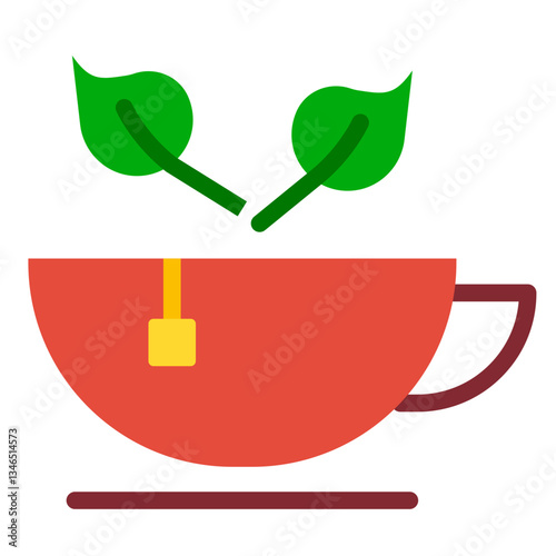 Green Tea Vector Design Icon Style