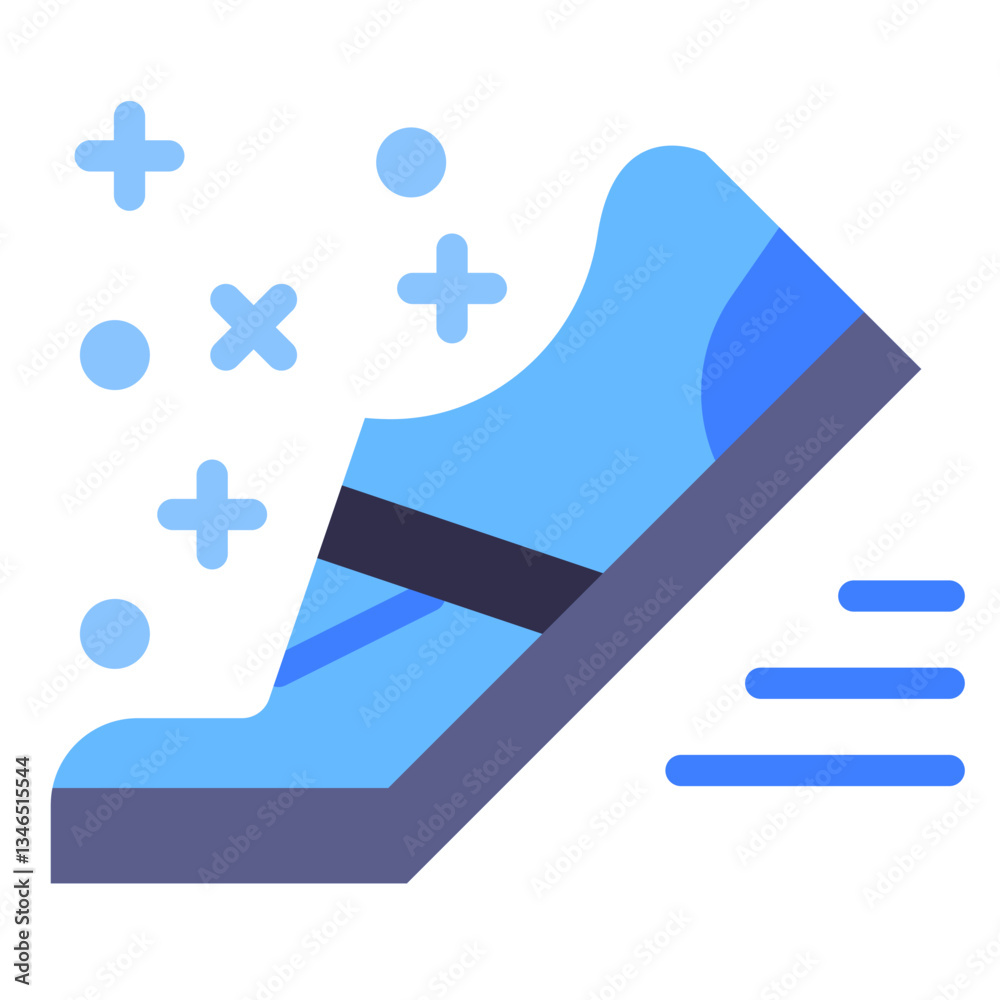 Fototapeta premium Running Shoe Vector Design Icon Style
