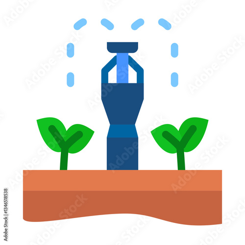 Irrigation System Vector Design Icon Style