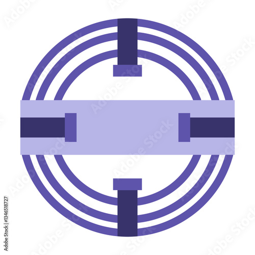 Soaker Hose Vector Design Icon Style