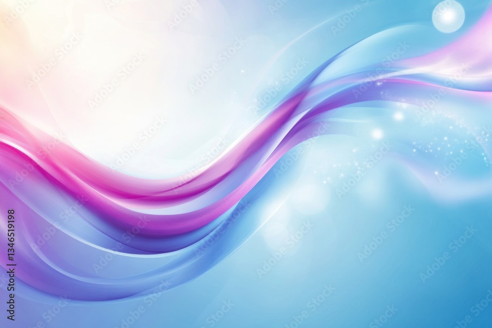 Obraz premium Abstract background image depicting flowing curves with different colors and highlights