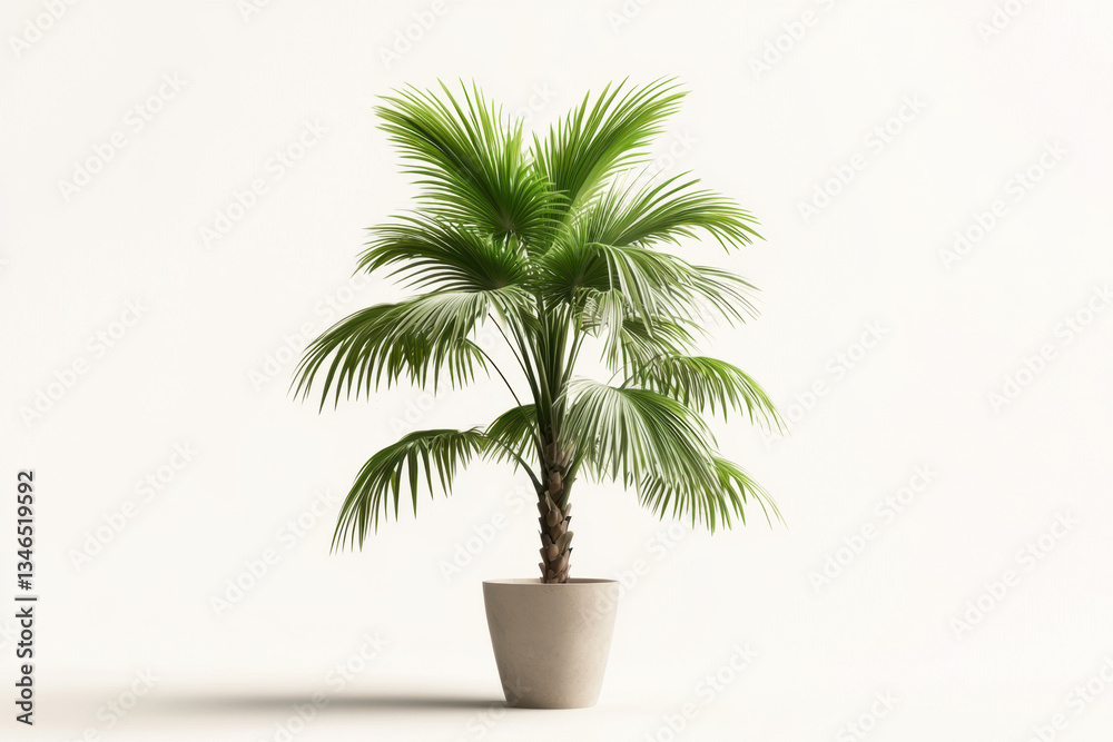 Isolated palm tree in a minimalist pot indoor setting natural beauty contemporary environment close-up view elegant concept Isolated palm tree in a minimalist pot indoor setting natural beauty contemporary environment close-up view elegant concept