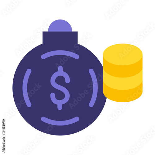 Personal Debt Vector Design Icon Style
