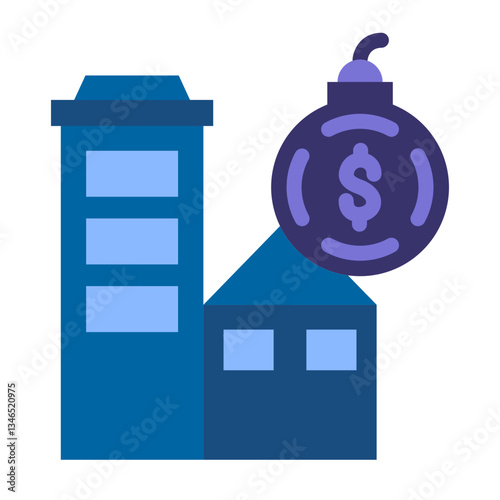 Home Equity Debt Vector Design Icon Style