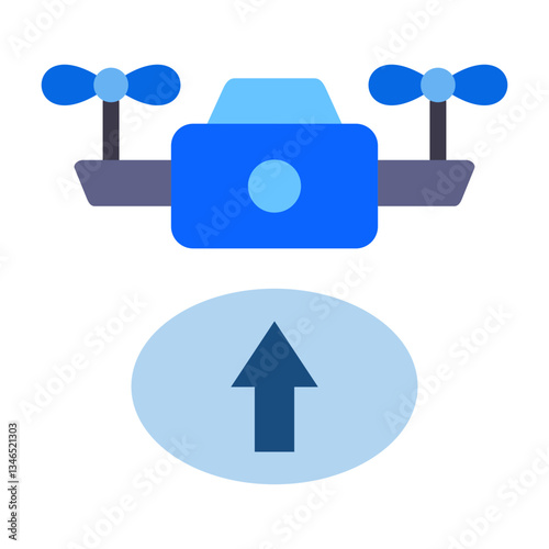 Takeoff Vector Design Icon Style