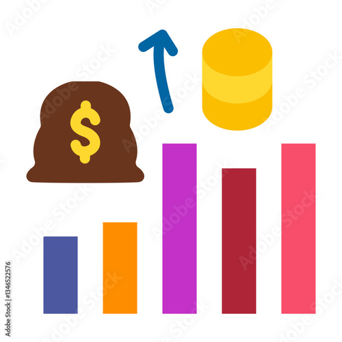 Revenue Collection Vector Design Icon Style