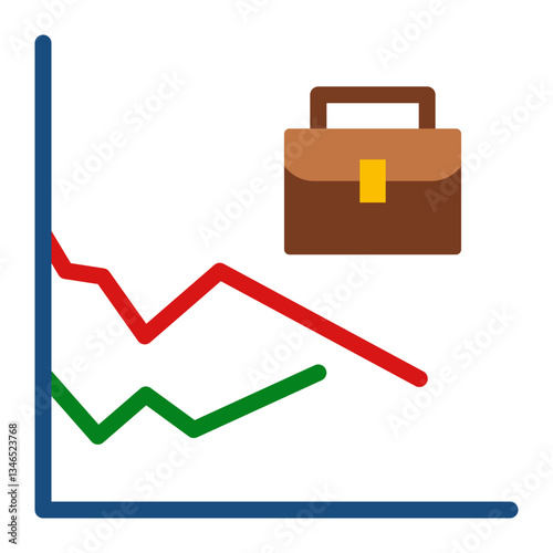 Unemployment Spike Vector Design Icon Style