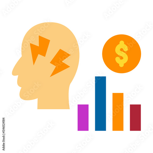 Financial Distress Vector Design Icon Style