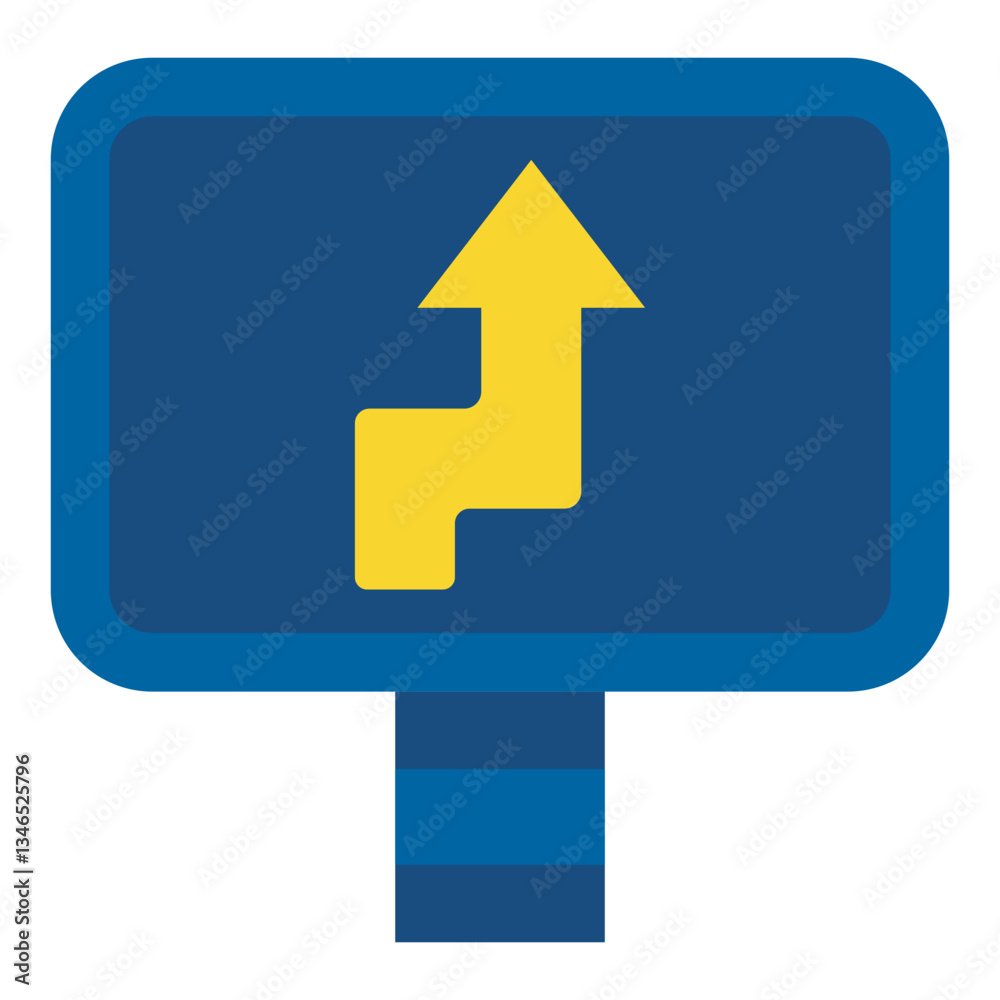 Yield Sign Vector Design Icon Style Yield Sign Vector Design Icon Style