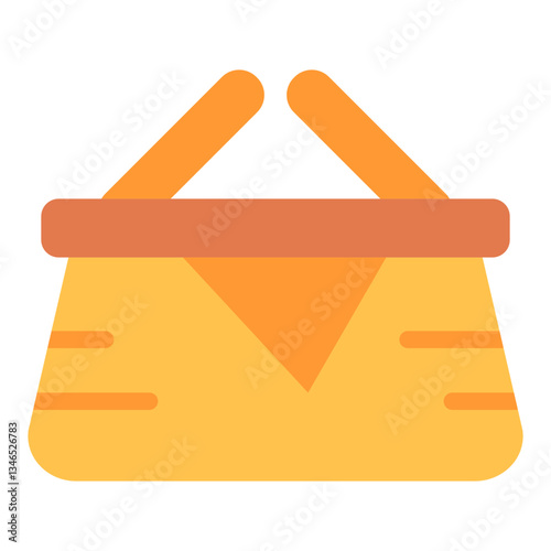 Picnic basket Vector Design Icon Style