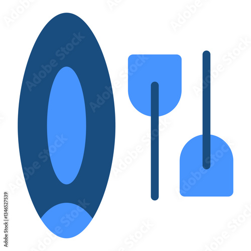 Paddle board Vector Design Icon Style