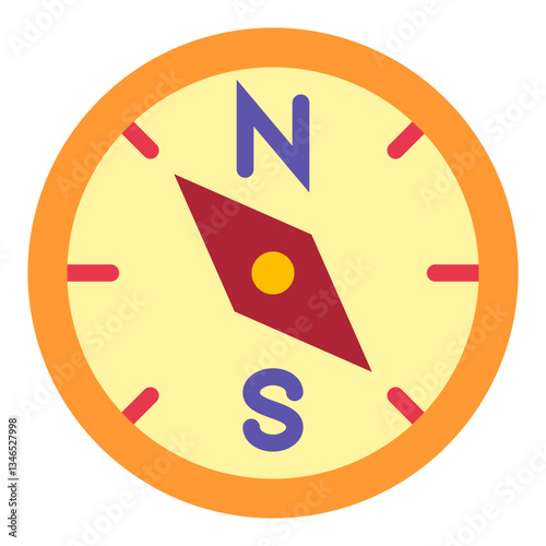 Compass rose Vector Design Icon Style