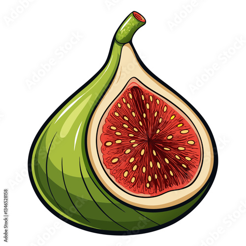 slice of ripe fig