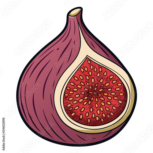 red and white fig