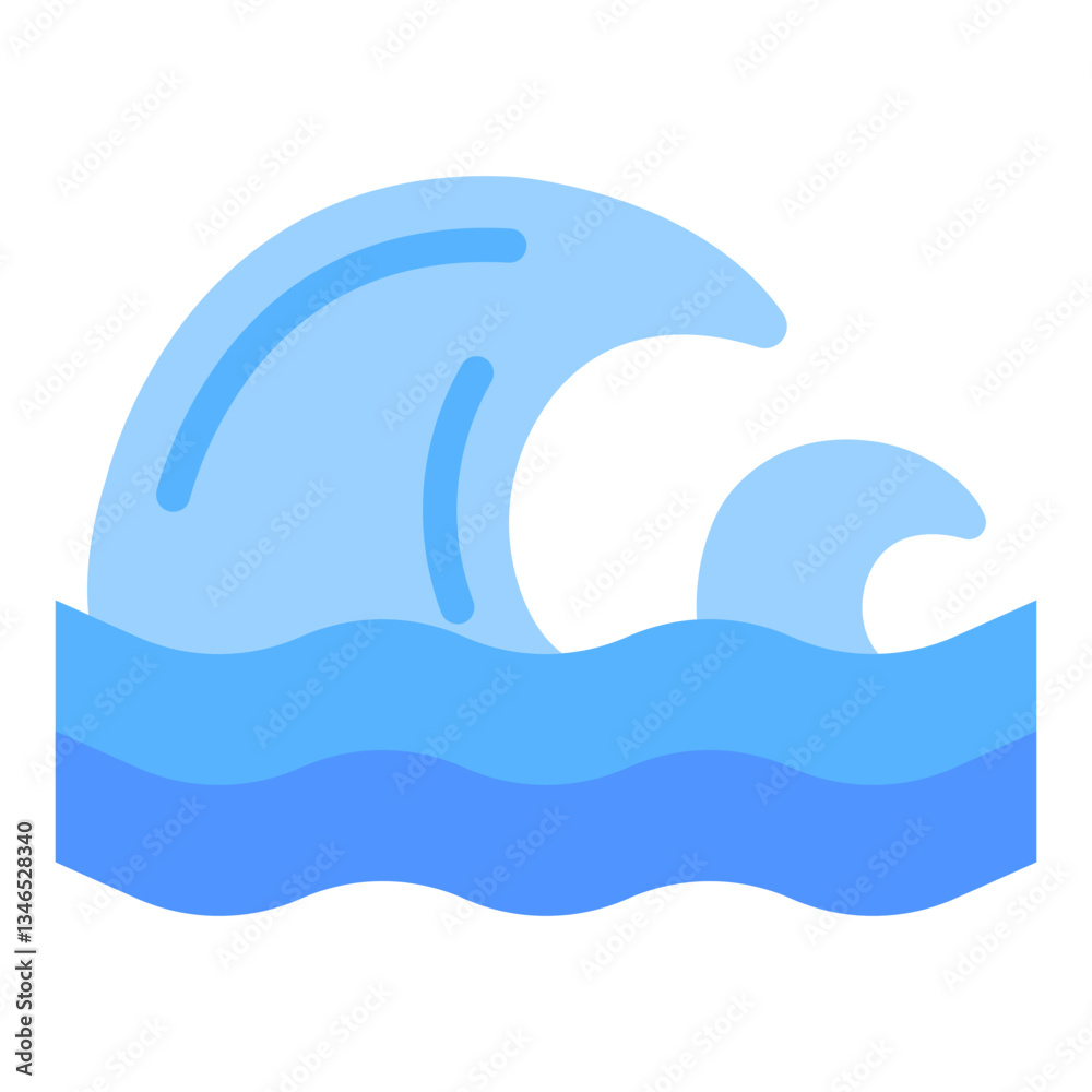 Sea waves Vector Design Icon Style Sea waves Vector Design Icon Style