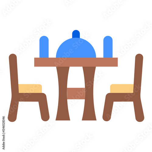 Cruise dining Vector Design Icon Style