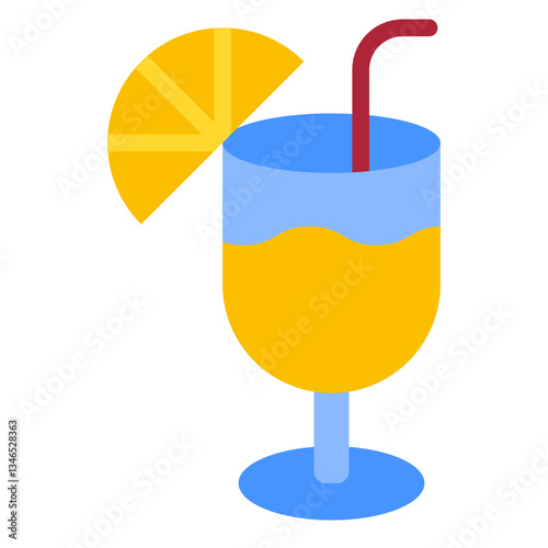 Cruise cocktail Vector Design Icon Style
