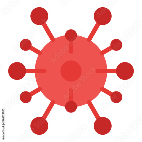 Flu virus Vector Design Icon Style