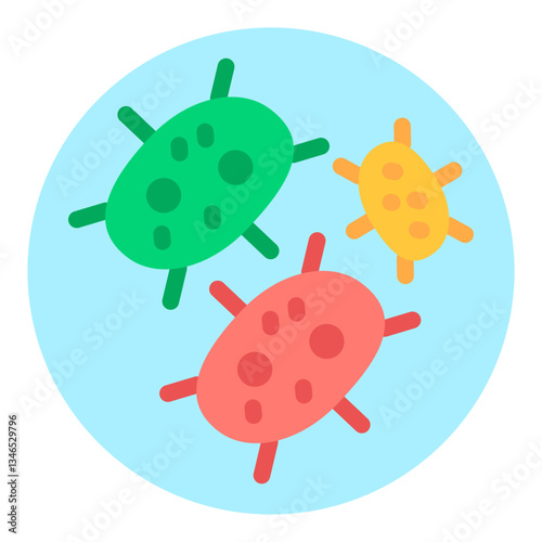 Pathogen Vector Design Icon Style