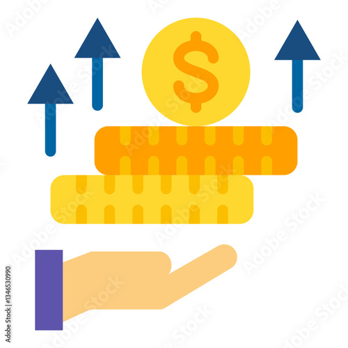 Pension payout Vector Design Icon Style