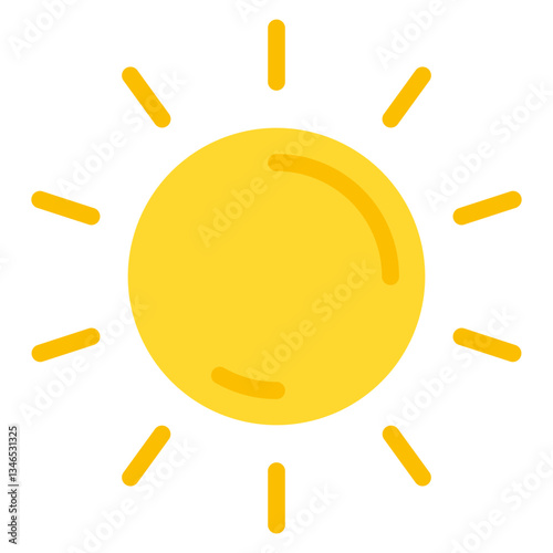 Sun Vector Design Icon Style