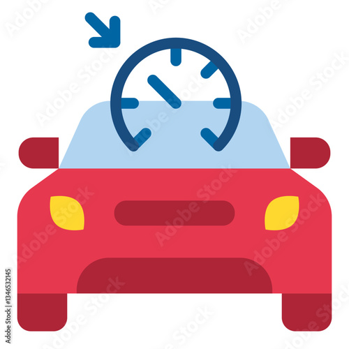 Cruise Control Vector Design Icon Style