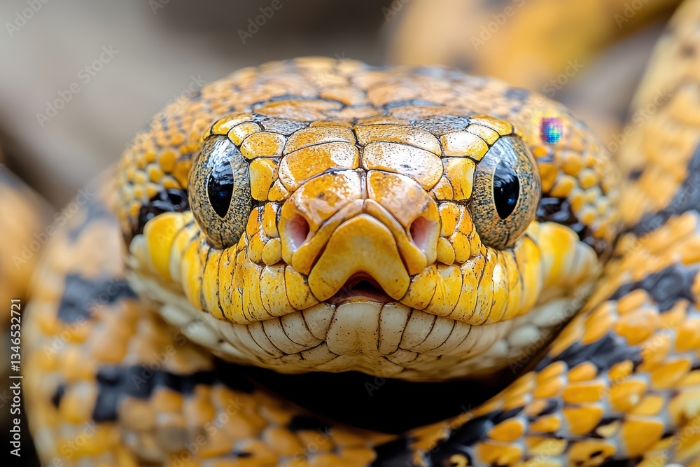 Fototapeta premium Close-up Snake Banner