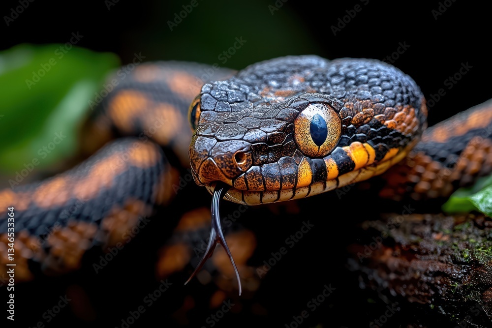 Fototapeta premium Close-up Snake Banner