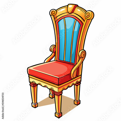 vintage chair isolated on white