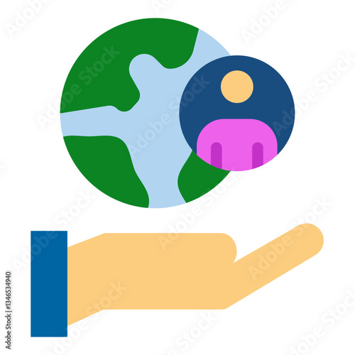 Service Abroad Vector Design Icon Style