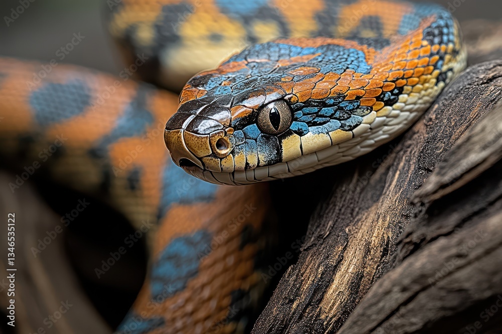 Obraz premium Close-up Snake Banner