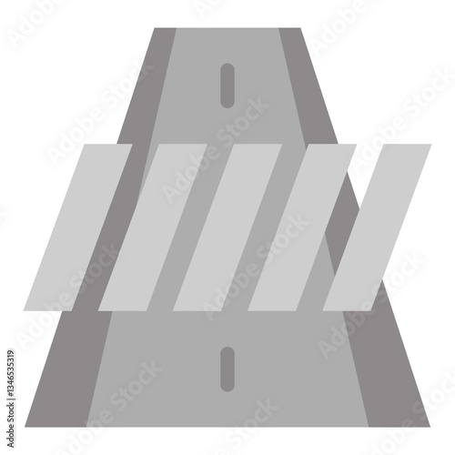 Crosswalk Vector Design Icon Style