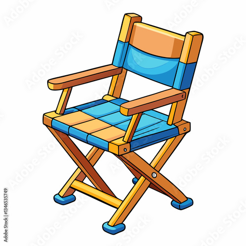 folding chair isolated on white