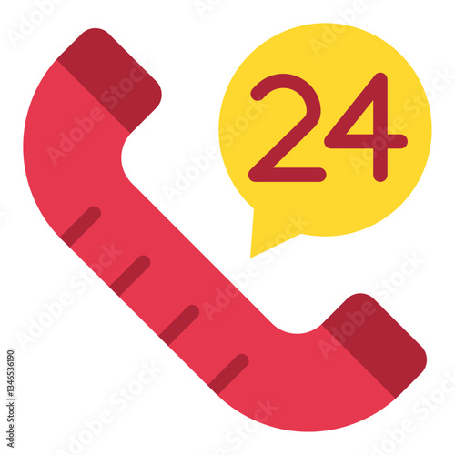 Emergency Helpline Vector Design Icon Style