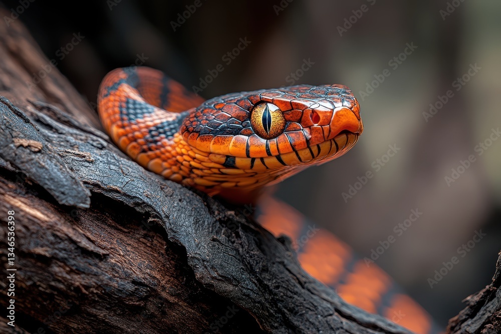 Naklejka premium Close-up Snake Banner