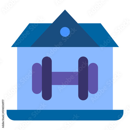 Fitness Center Vector Design Icon Style