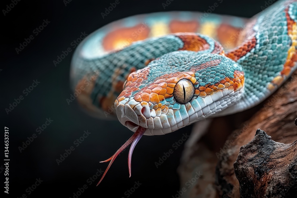 Fototapeta premium Close-up Snake Banner