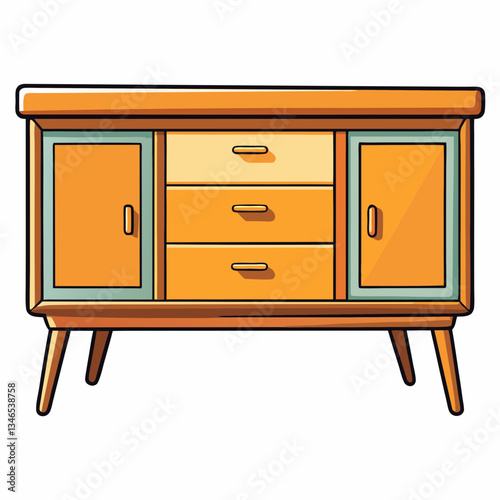 old wooden cabinet