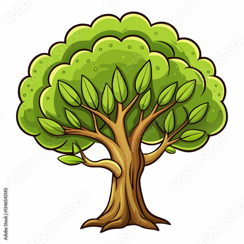 olive tree with green leaves